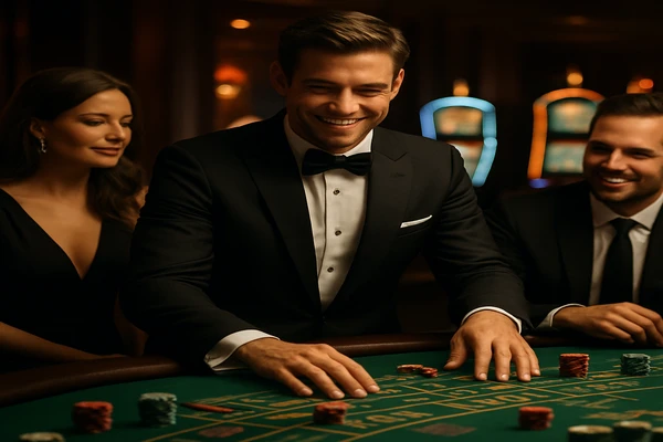 রঙিন স্লট মেশিন ও আলোয় ভরা খেলার পরিবেশ