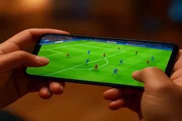 মোবাইল-উপযোগী ক্যাসিনো ইন্টারফেসের একটি উদাহরণ